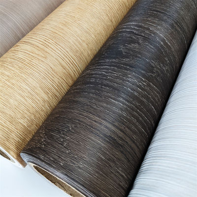 Resistência à chama PVC Membrana Folha de madeira Grão 1-5Color Impressão Alta resistência