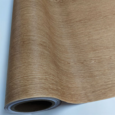 Película interior de PVC semi-rígido texturizada em madeira para mobiliário de membrana Mdf
