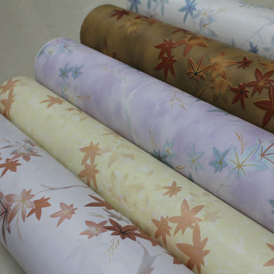 Papel de parede de PVC auto-aderente anti-chamas em matte em relevo texturizado anti-incrustantes